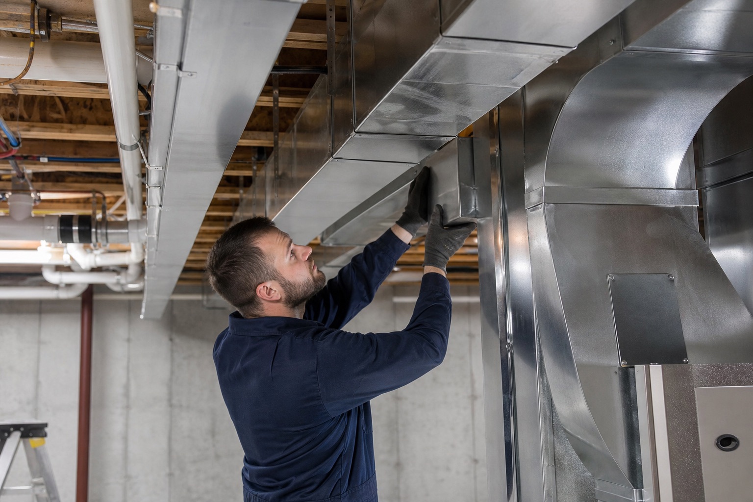 New ductwork installed in a Utah County home